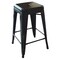Amerihome Loft Black 24" Metal Bar Stool, PK3 BS24BLK3 - alternate 4
